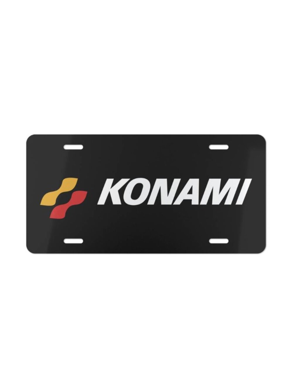 Konami Retro Gaming Logo Vanity License Plate Funny Gamer Car Tag USA